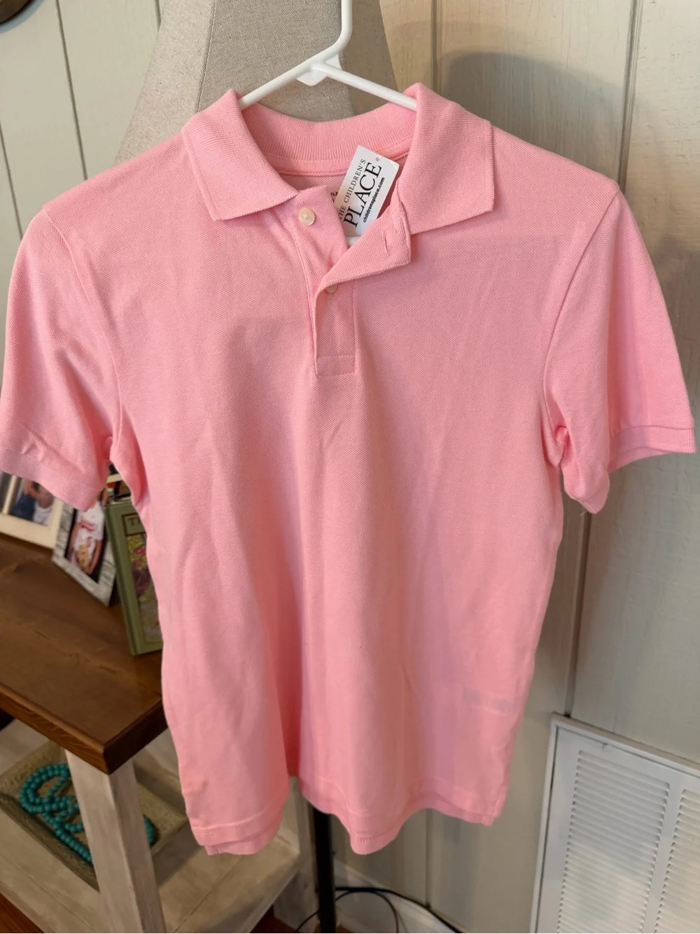 The Children’s Place Pink Polo Shirt Boys L‎ 10/12 New With Tags